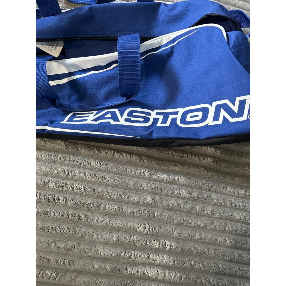 Easton Baseball Bat Bag Blue White Duffle Style Gear Bag for Youth Players